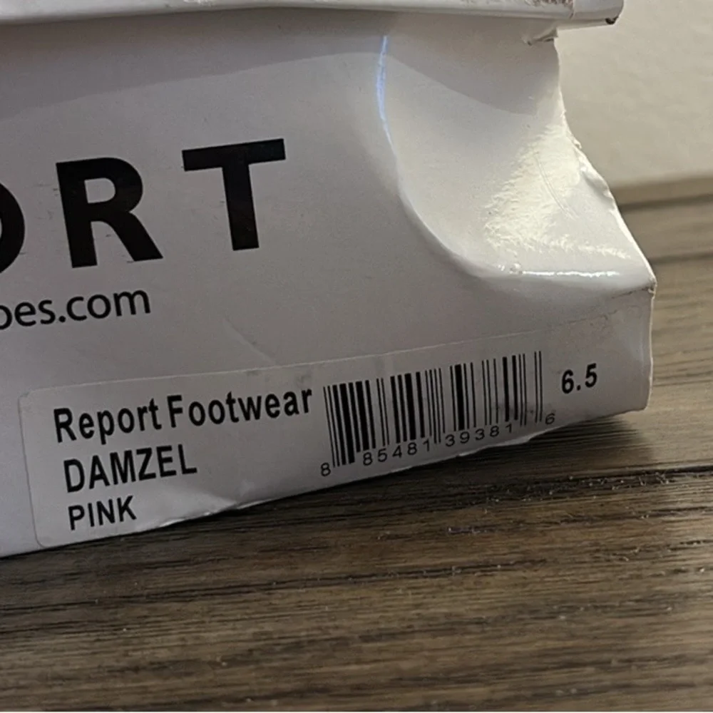 NIB [Report] Denzel Studded Ankle Western Low Heel Booties in Pink Women’s 6.5 - Picture 15 of 16